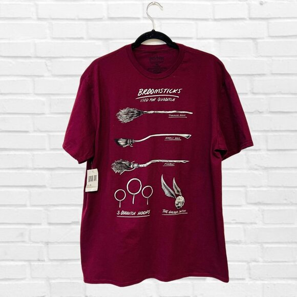 Harry Potter Broomsticks Graphic T-Shirts Used For Quidditch Magic Unisex Tee XL - Picture 3 of 10